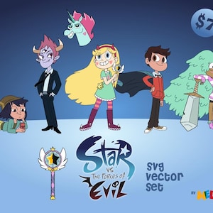 Star vs the Forces of Evil SVG Vector Set