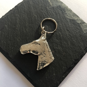 Horse Key ring, Horse head king ring, horse gift keyring, horse gift charm, silver horse head, silver horse head keyring, horse keycharm