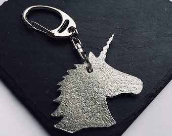Unicorn keyring, unicorn keycharm, Silver unicorn keyring, Silver unicorn key charm, unicorn zipper, unicorn bag accessories, unicorn bag