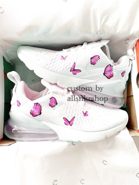 Nike air max 270 con rosa mariposa personalizada Etsy España