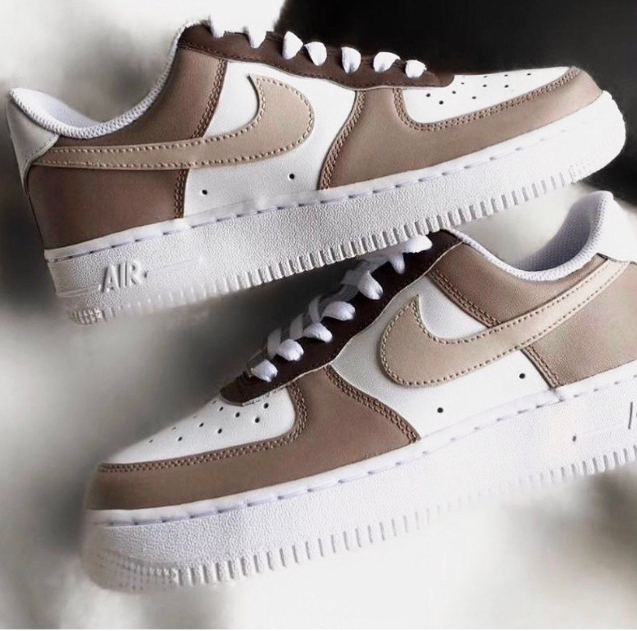 Nike Air Force 1 '82 men's sneaker. Color is a dark chocolate brown. Size  10