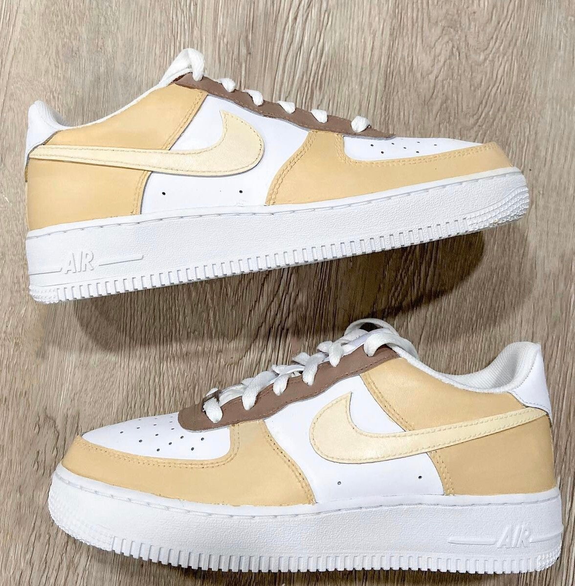 custom air force 1 tan