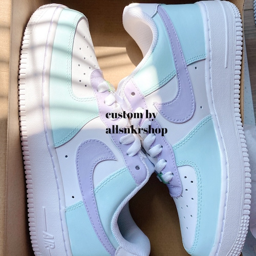 Nike Air Force 1 Low Custom Pastel - Etsy