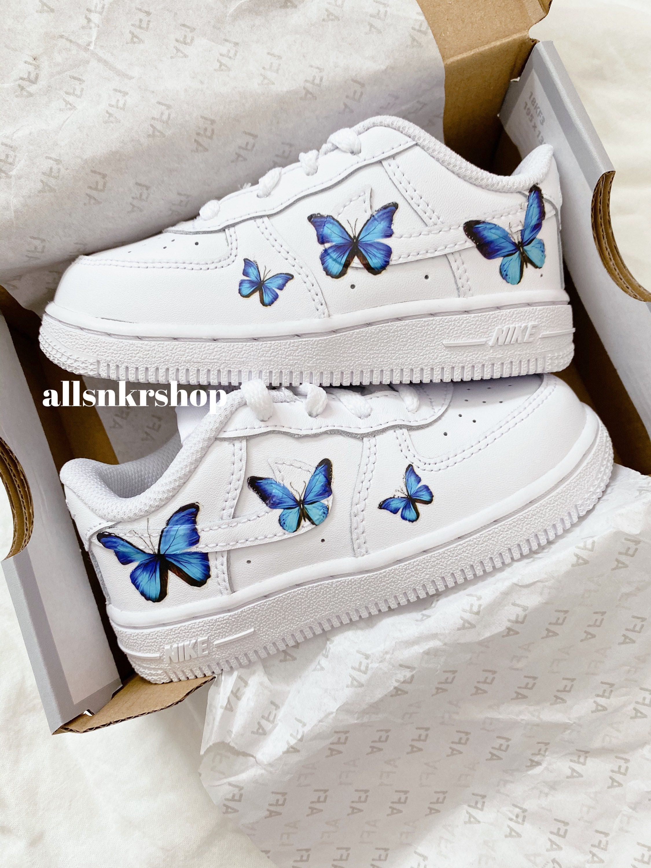 Butterfly Blush Nike Air Force 1 – Kid Keller