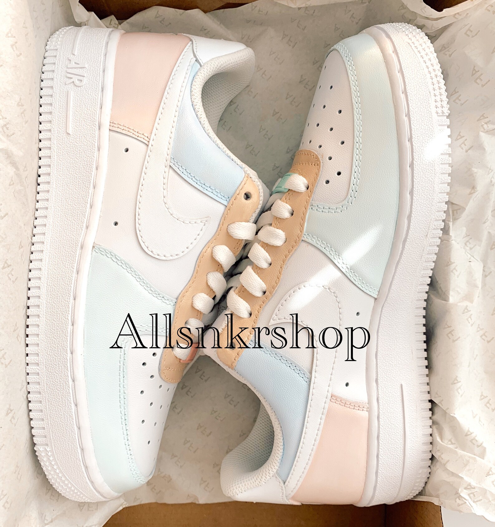 custom pastel nike air force 1