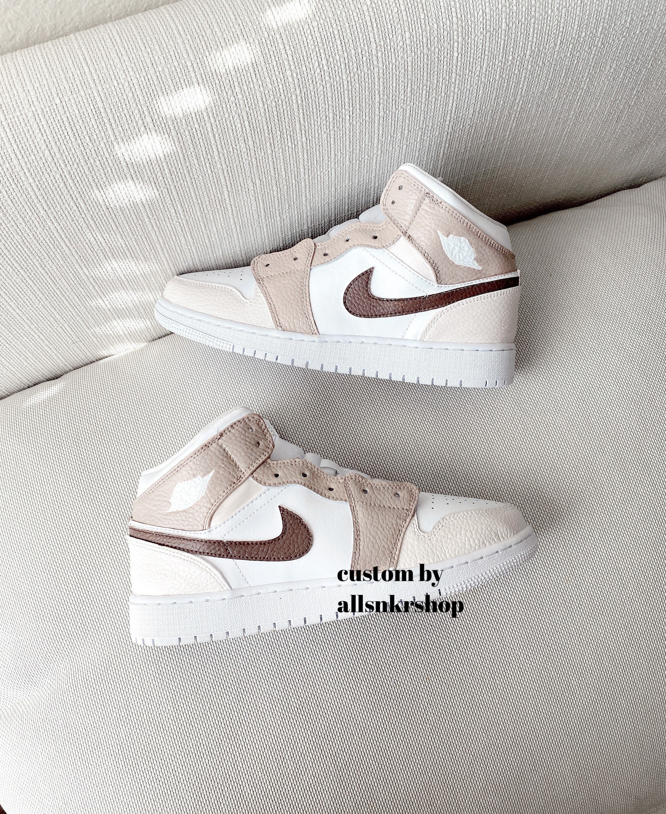 Nike Air Jordan 1 Mid Custom Coffee Brown -