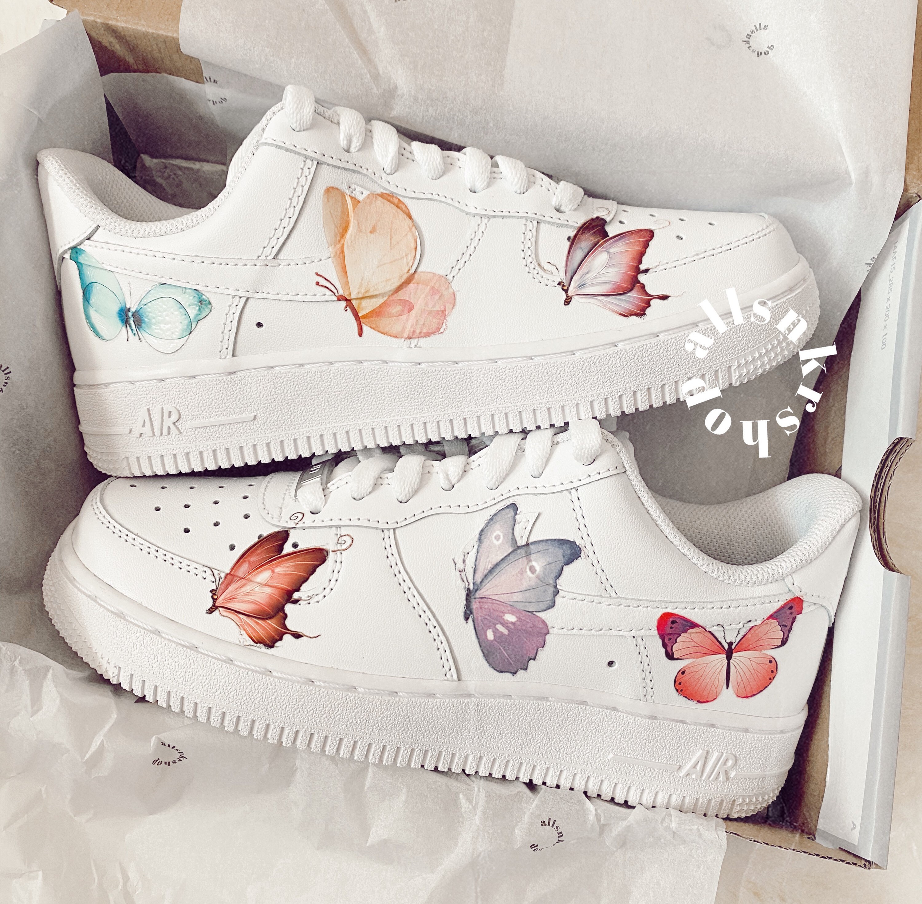 Butterfly Effect AF1 Custom – dripcreation  Custom nike shoes, Nike shoes air  force, Butterfly shoes
