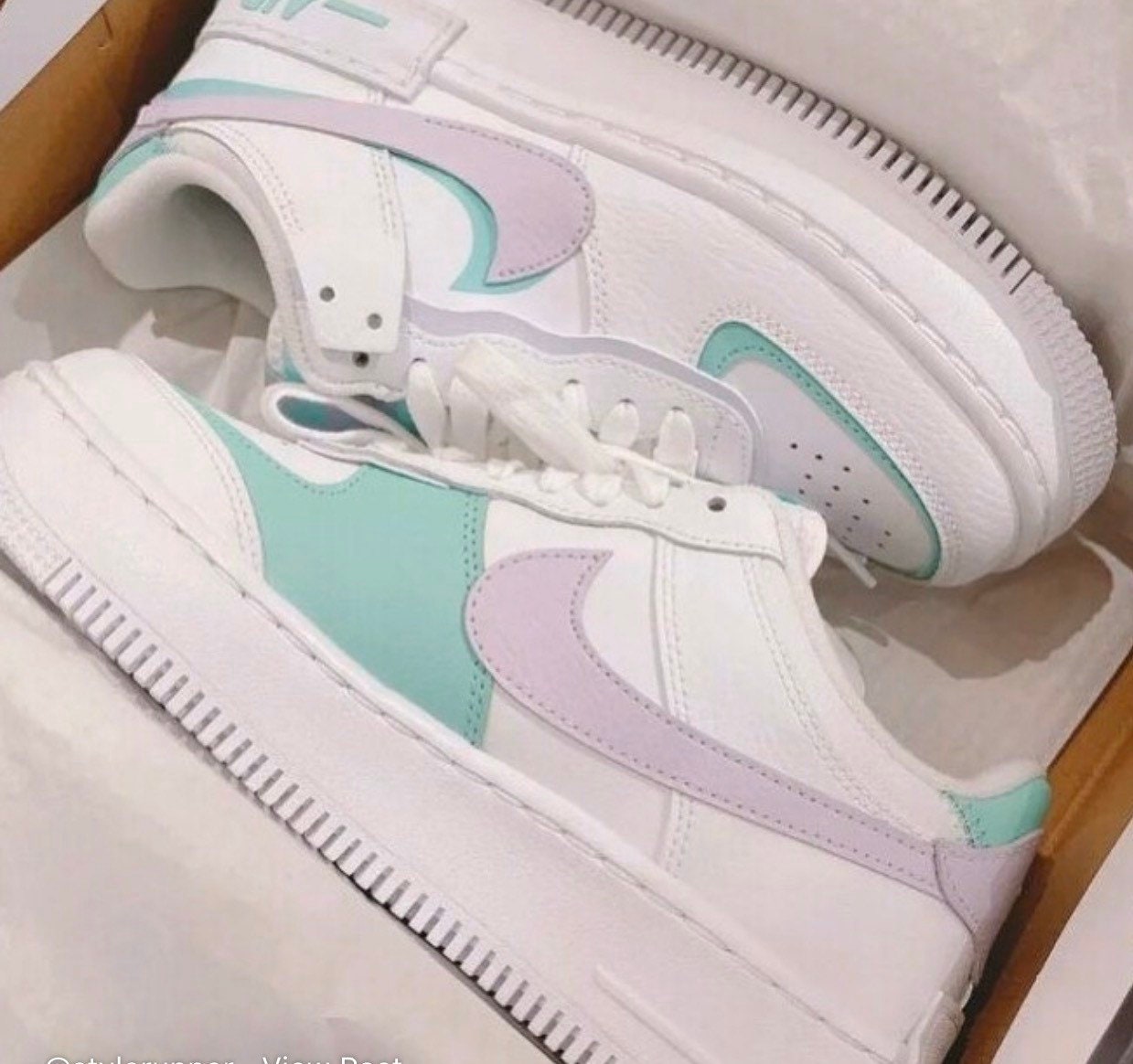 snipes nike air force shadow pastel