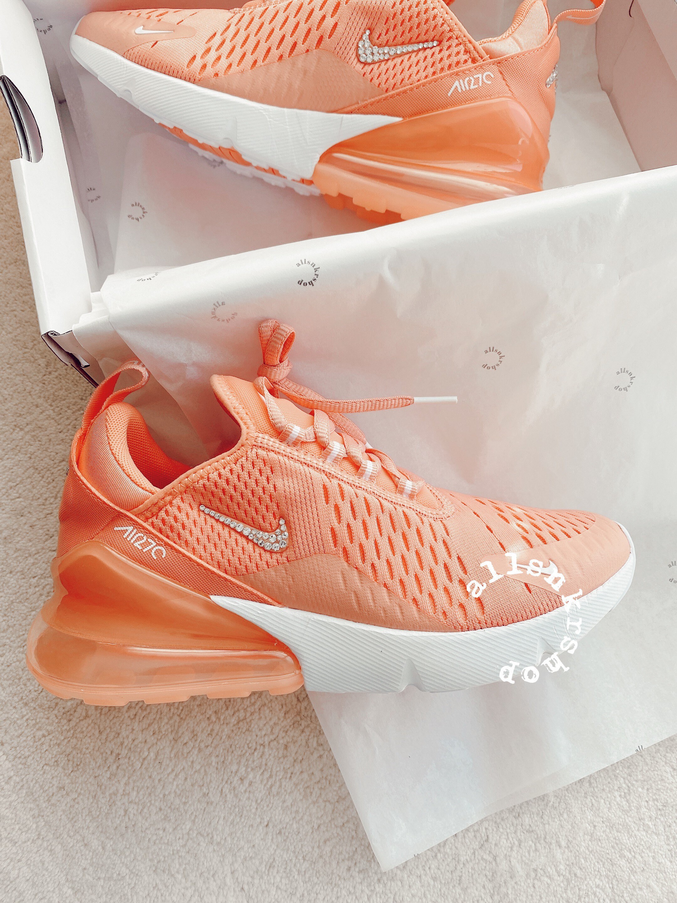 Women's Nike Air Max 270 witj Swarovski crystals | Etsy