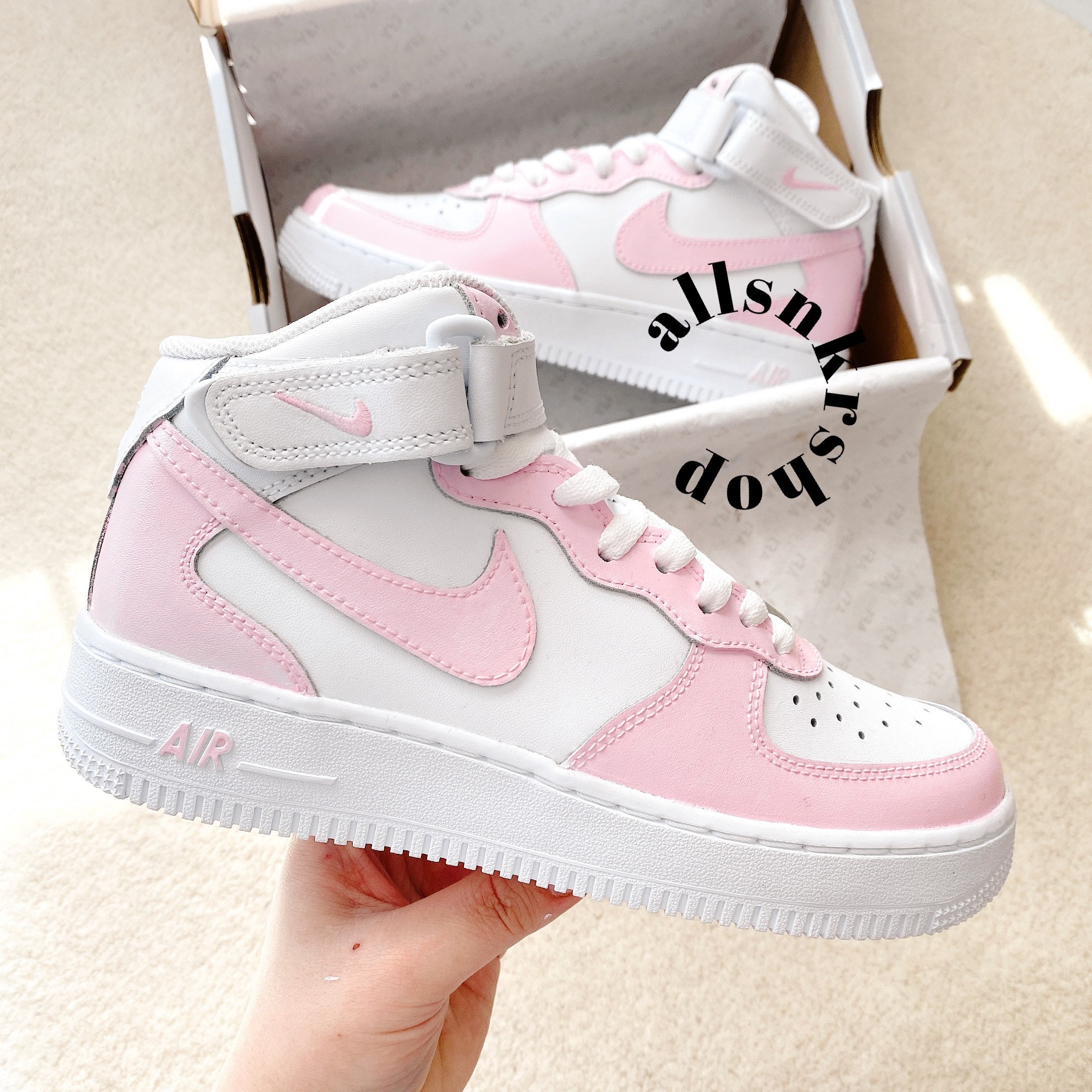 Force 1 Barbie Pink Nike Af1 Sneaker - Etsy Sweden