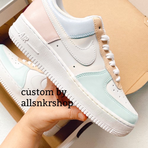 custom nike air force 1 pastel