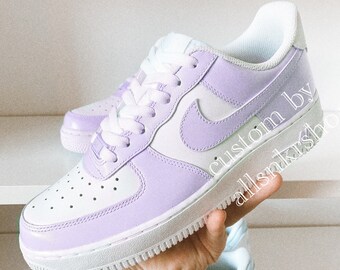 Women's Nike Air Force 1 Low Custom Purple Lilac - Etsy New Zealand