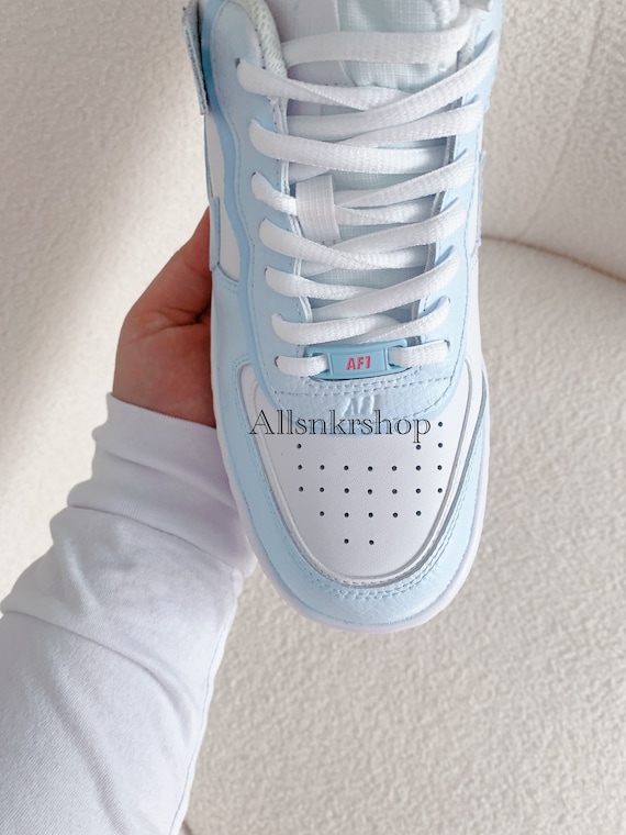 Buy Baby Blue Nike Air Force 1 AF1 Shadow Light Blue Two Tones Online in  India 