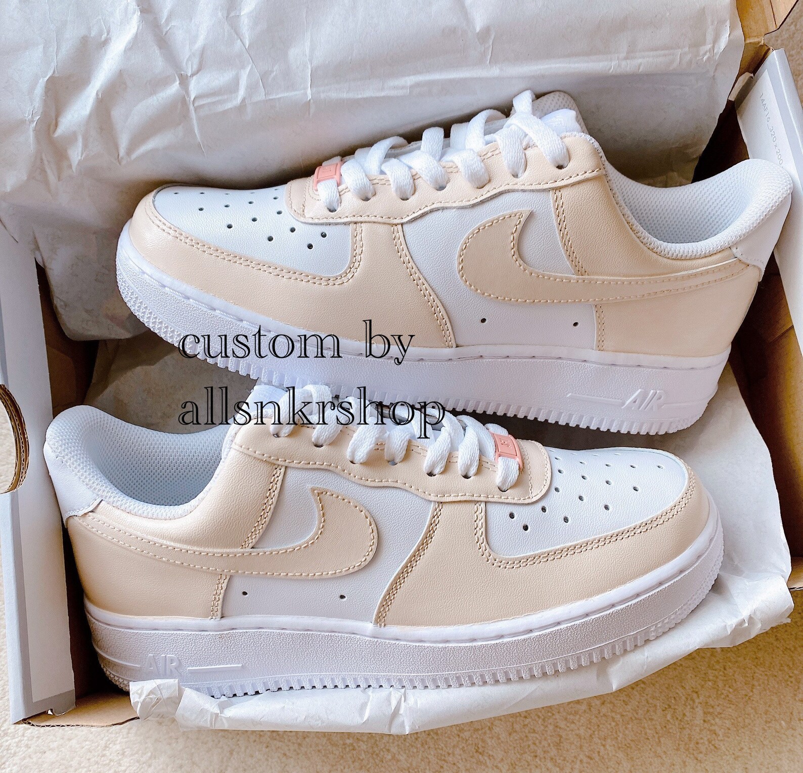 custom air force 1 tan