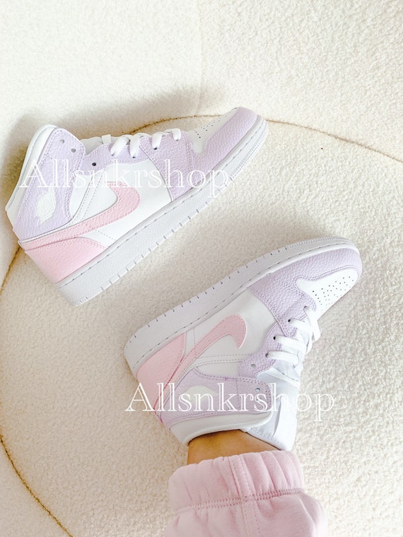 Nike Air Jordan 1 Mid Pastel Etsy Canada