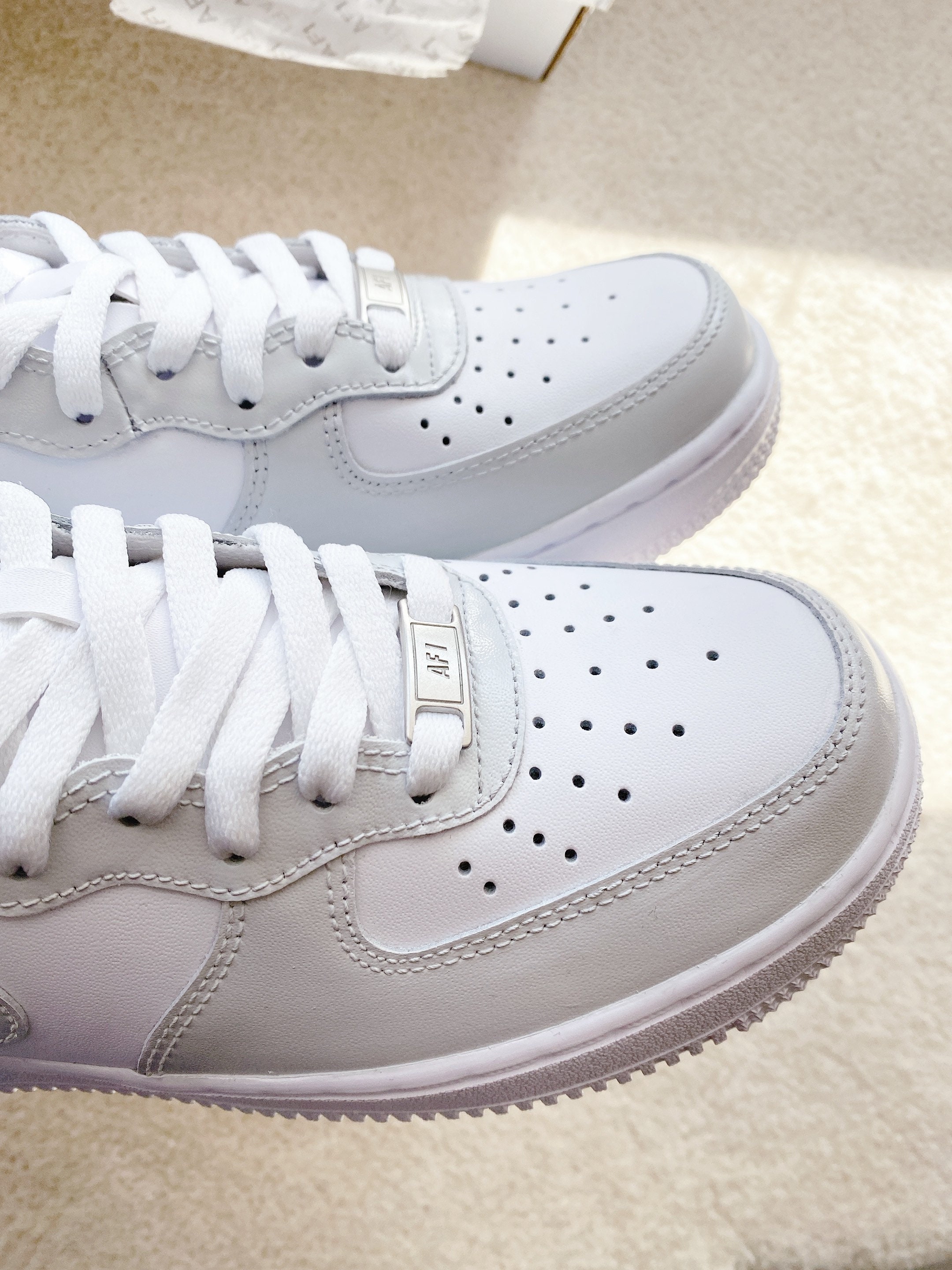 Nike air force 1 mid grey | Etsy Nederland