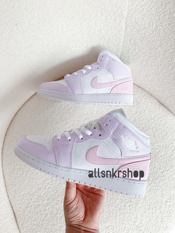 Nike Air Jordan 1 Mid Pastel - Etsy