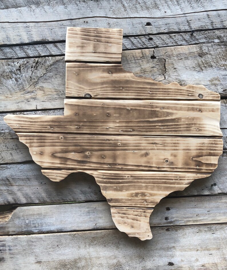 Wooden Texas Flag Wall Art Etsy