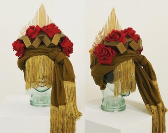 Iansa Red Rose Gold Headdress