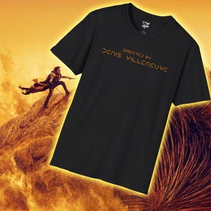 Directed by Denis Villeneuve Retro Film T-Shirt, Dune Fan, Movie Lover Gift, Unisex Tee, Film Enthusiast Apparel, Birthday Gift