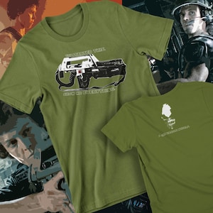 Aliens - Show Me Everything - M141A Pulse Rifle Xenomorph T-Shirt
