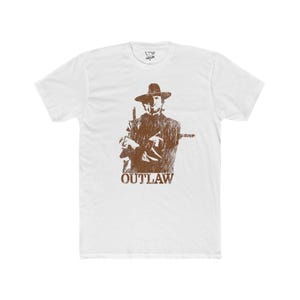 クリント・イーストウッド ヴィンテージ カウボーイ Tシャツ、アウトロー・ジョージー・ウェールズ 映画アイコン ウエスタン レジェンド トップ、ユニセックス コットン クルーネック 映画スター ギフト、ウエスタン