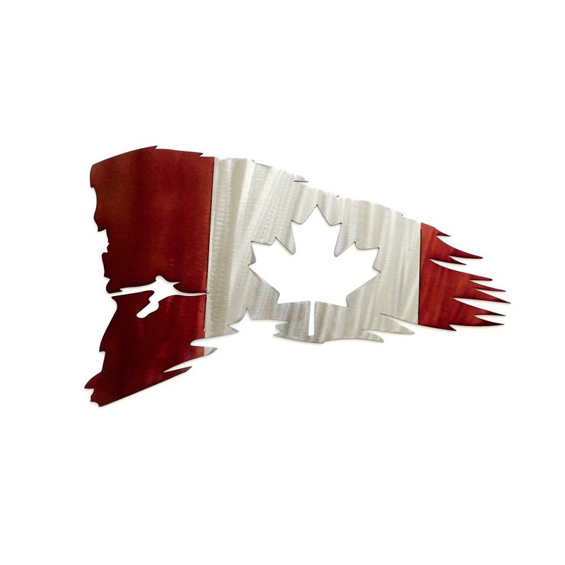 Metal Canadian Flag Canada Themed Art Canada Day Home Decor Etsy