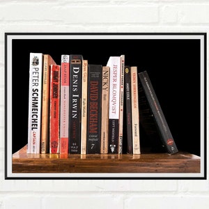 Manchester United art print poster - 1999 Champions League final as vintage books