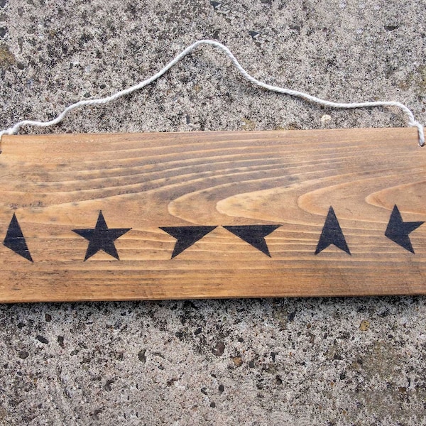 Bowie Holz Blackstar Wandkunst rustikal recycling Holz Hängeschild