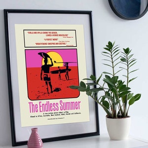 The Endless Summer movie poster art print, 1966 surfing movie reproduction