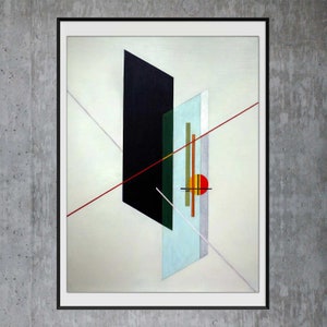 Bauhaus print art poster, A IX by László Moholy-Nagy - 1923, Bauhaus Weimar