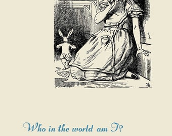 Alice's Adventures in Wonderland Art Print Poster, Giant Alice