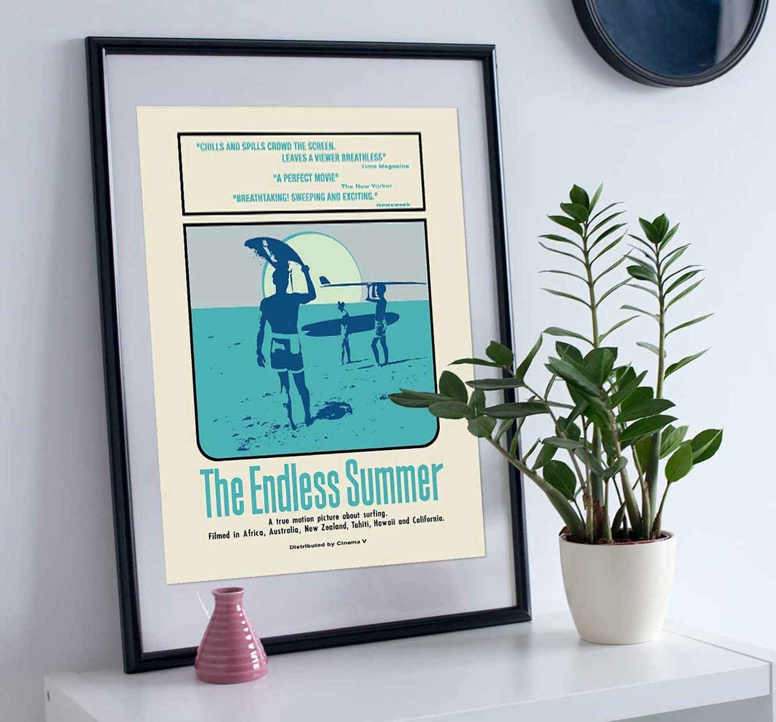 TES （The Endless Summer） アートフレーム The Endless Summer Movie Poster Art Print, 1966 Surfing