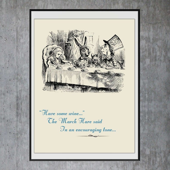 不思議の国のアリス　ウォールデコ　ジョン・テニエル　壁掛け　ポスター　額絵 不思議の国のアリス ウォールデコ ジョン・テニエル 壁掛け