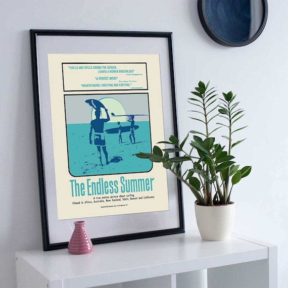 The Endless Summer Movie Poster Art Print, 1966 Surfing Movie