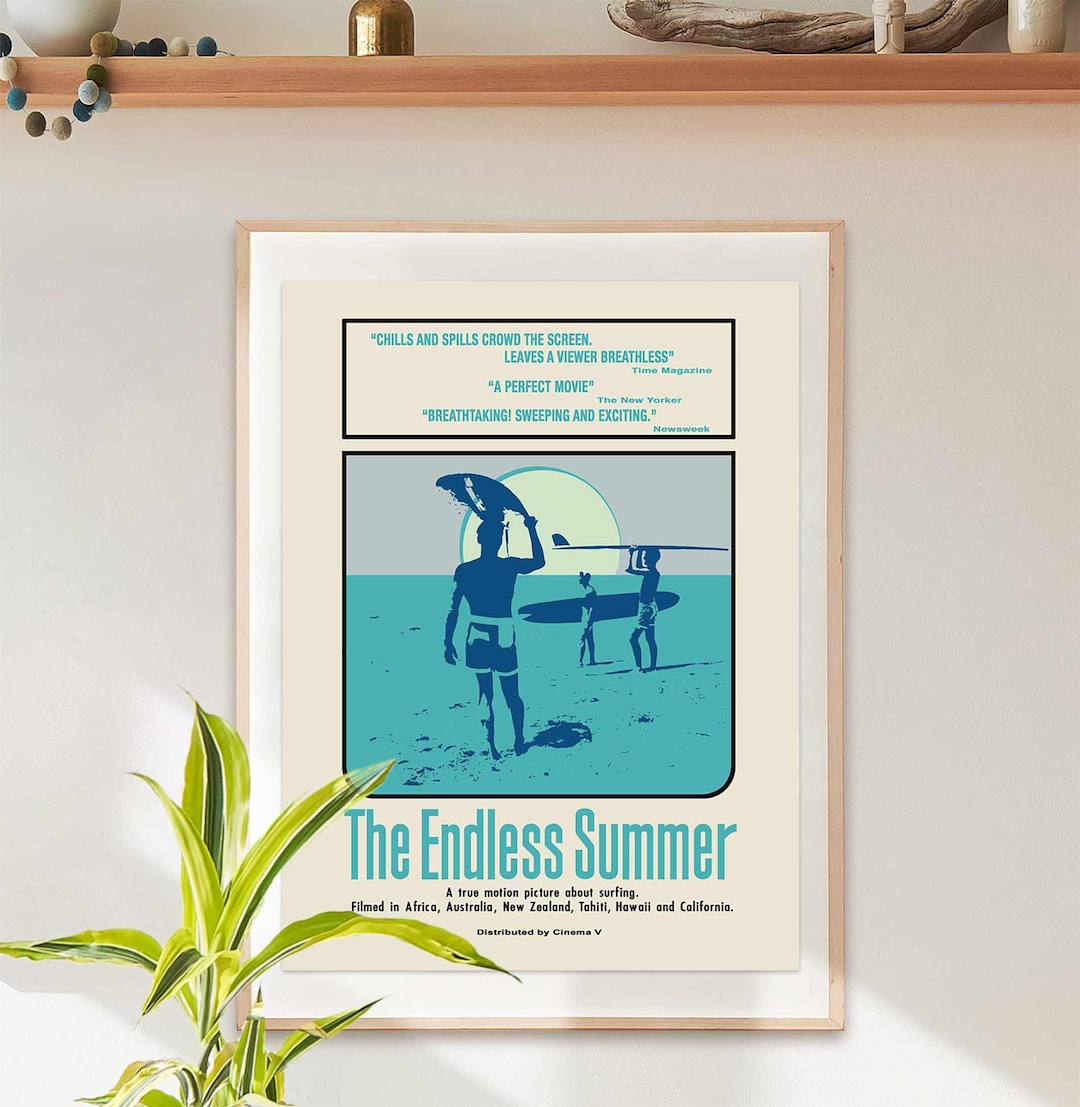The Endless Summer Movie Poster Art Print, 1966 Surfing