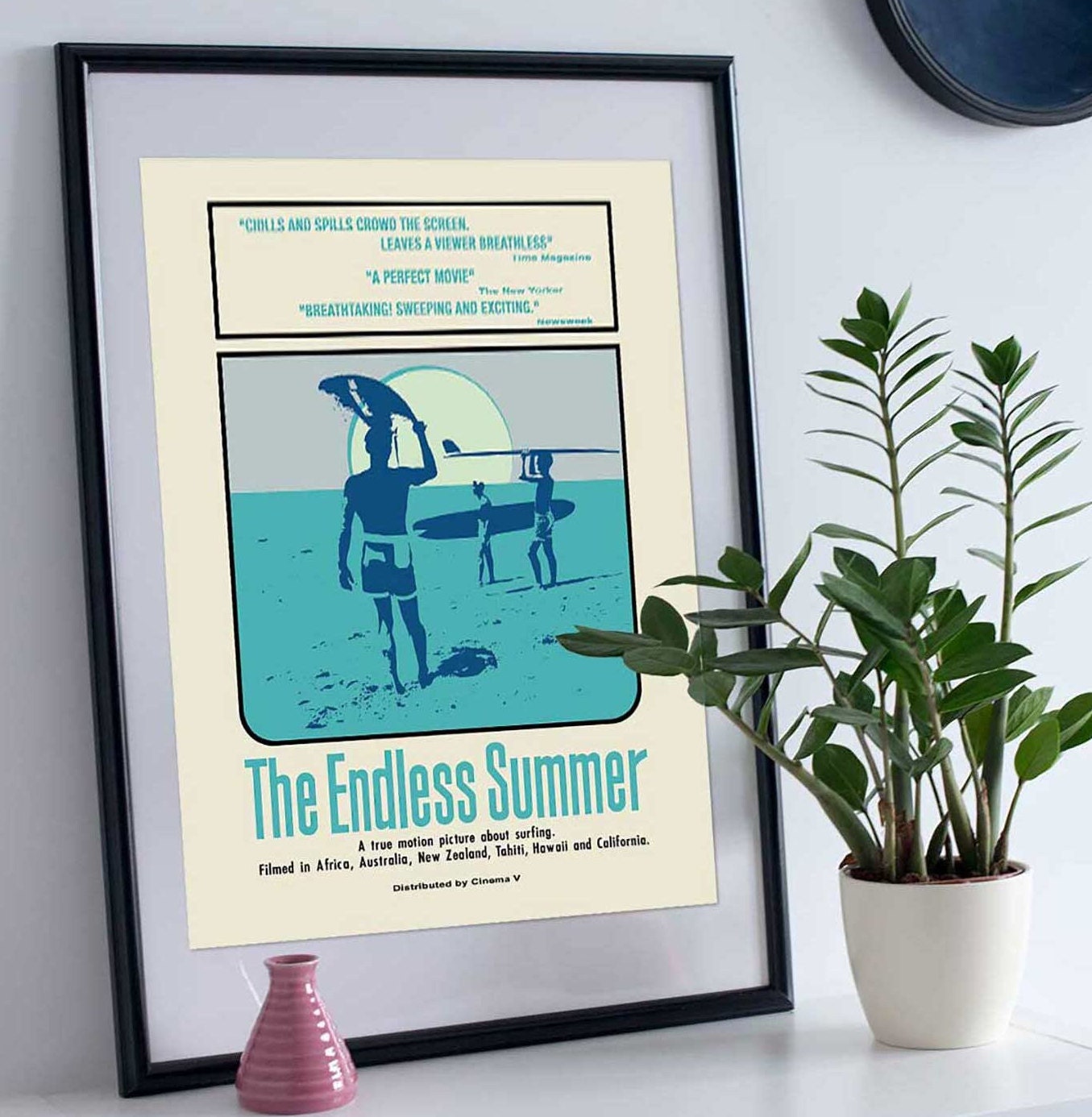 Endless Summer エンドレスサマーII 映画ポスター　フレーム付き 映画ポスター Endless Summer エンドレス・サマー 軽量アルミ製