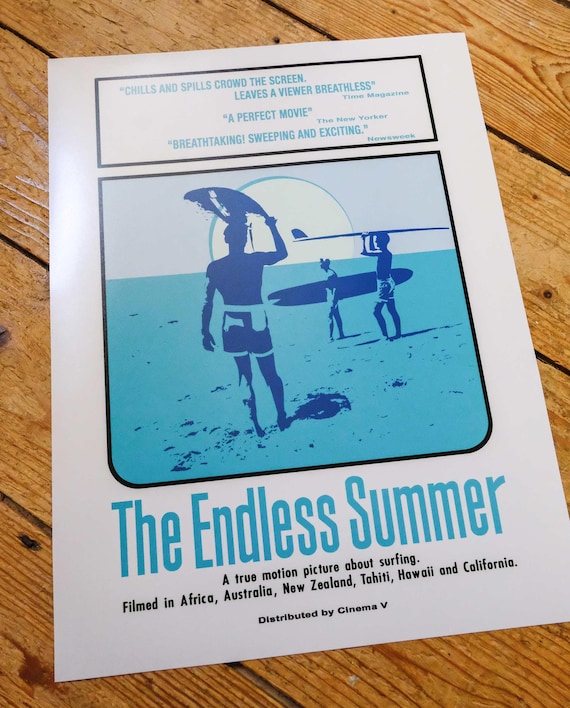 The Endless Summer Movie Poster Art Print, 1966 Surfing Movie