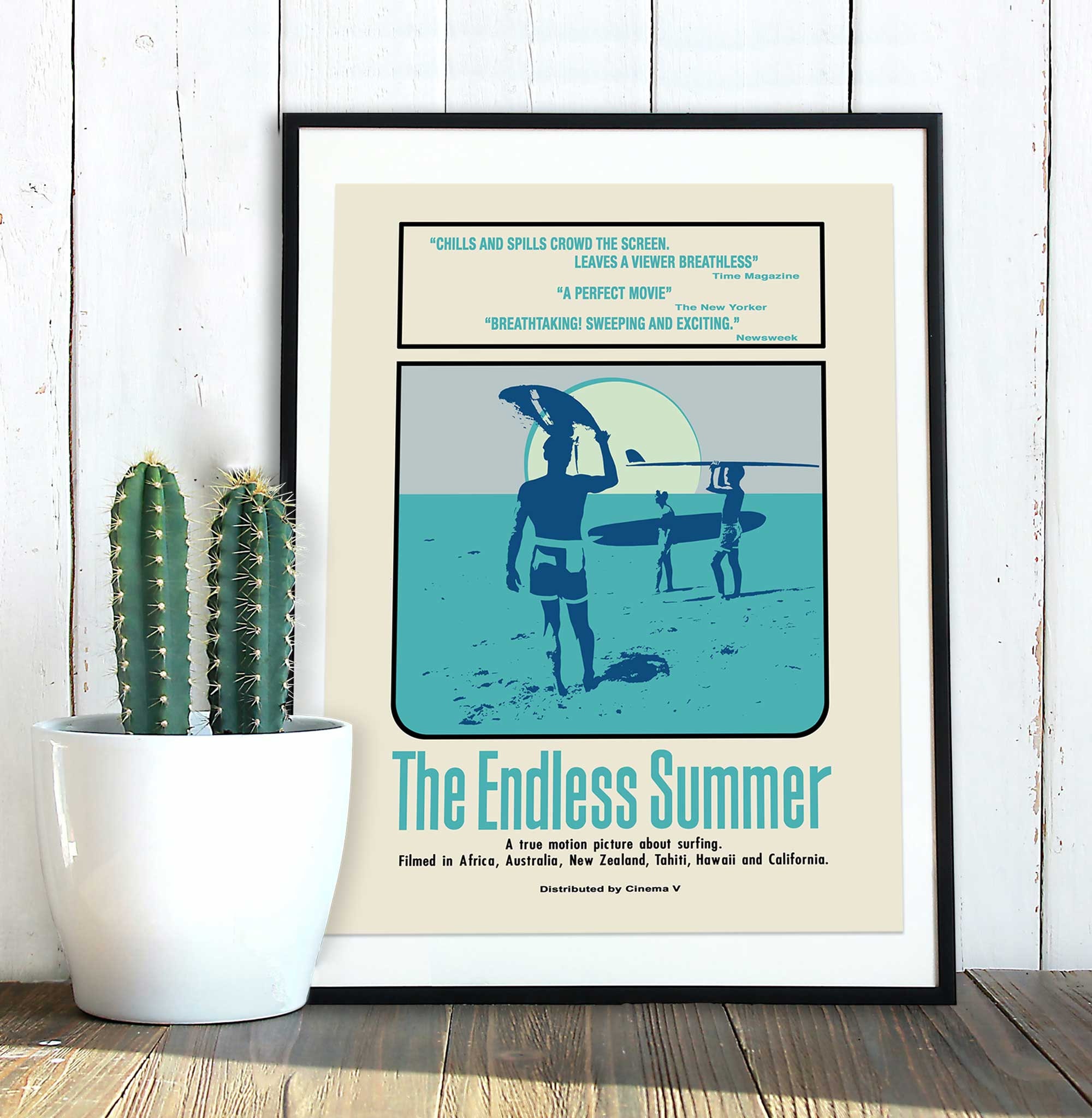 Endless Summer Movie Poster Art Print, 1966 Surfing Movie