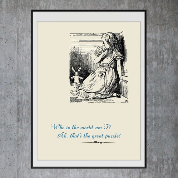 Alice's Adventures in Wonderland - Art Print Poster, Giant Alice