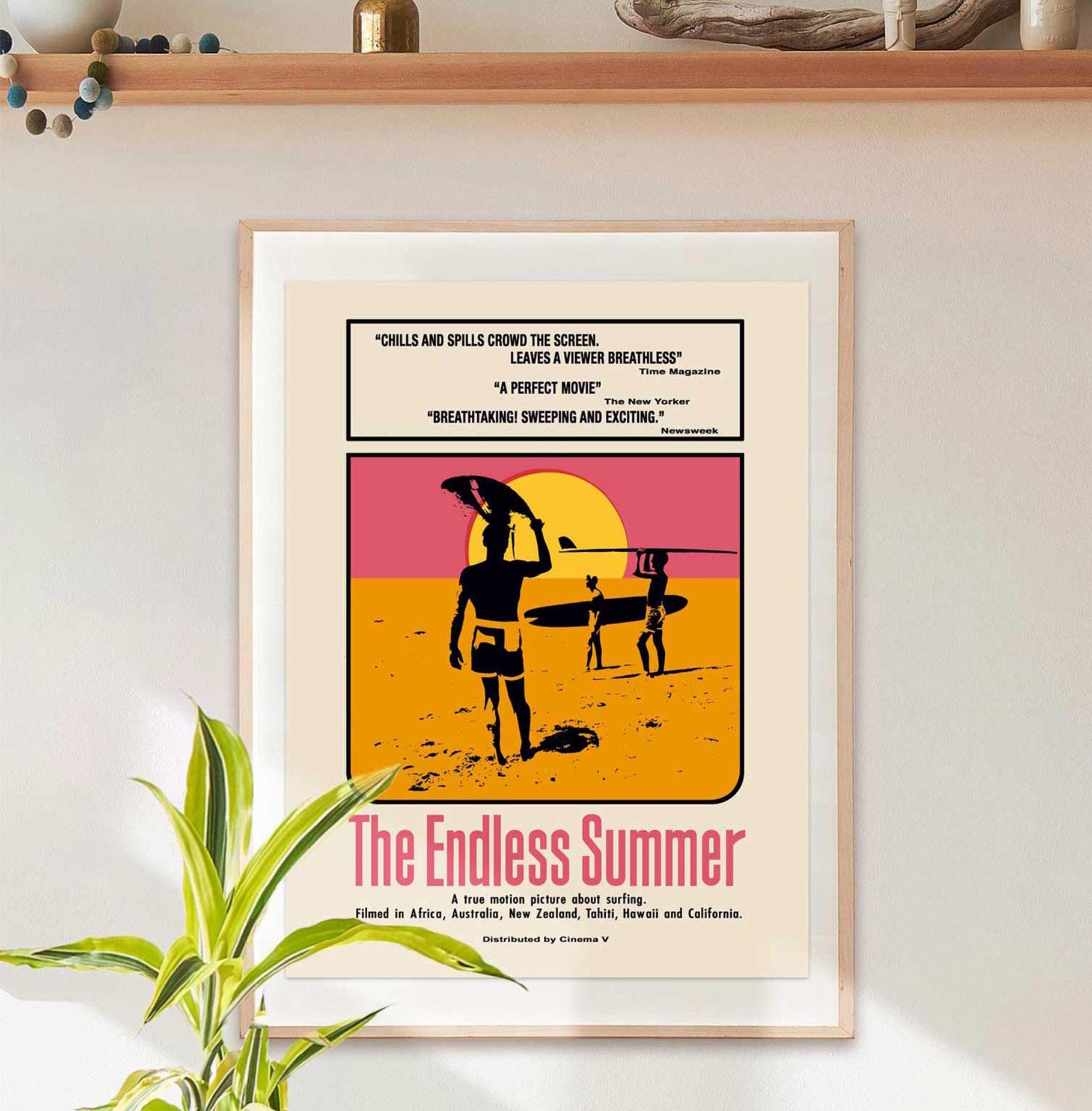 The Endless Summer Movie Poster Art Print, 1966 Surfing Movie