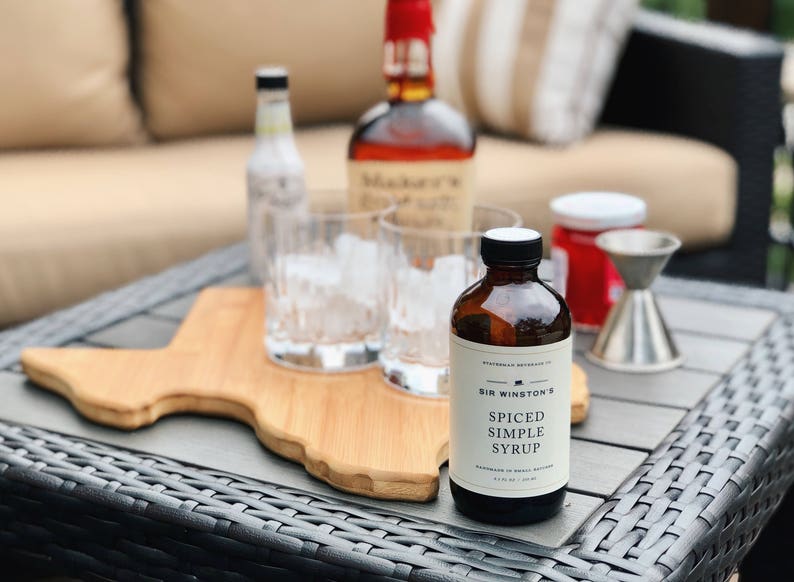 Sir Winston's Spiced Simple Syrup Old Fashioned Cocktail Etsy