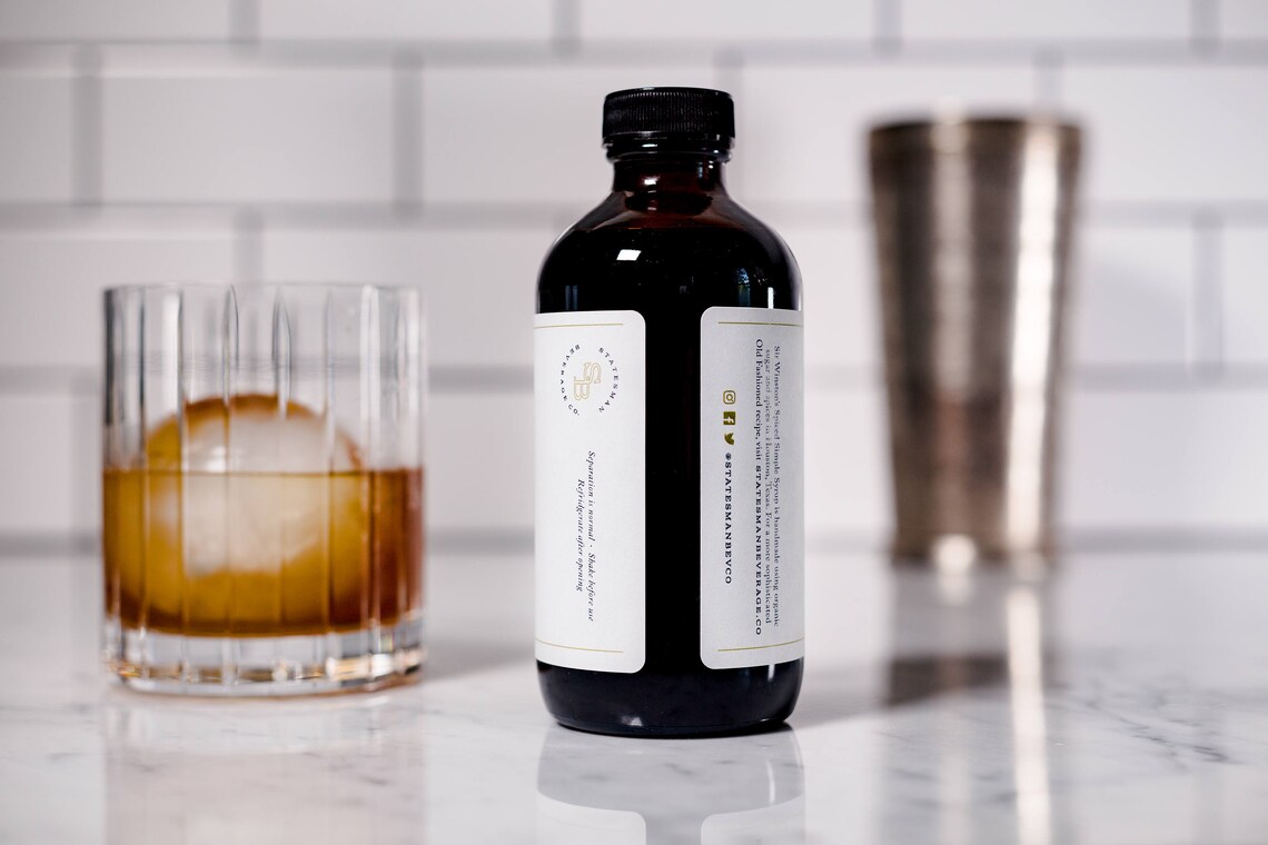 Sir Winston's Spiced Simple Syrup Old Fashioned Cocktail Etsy