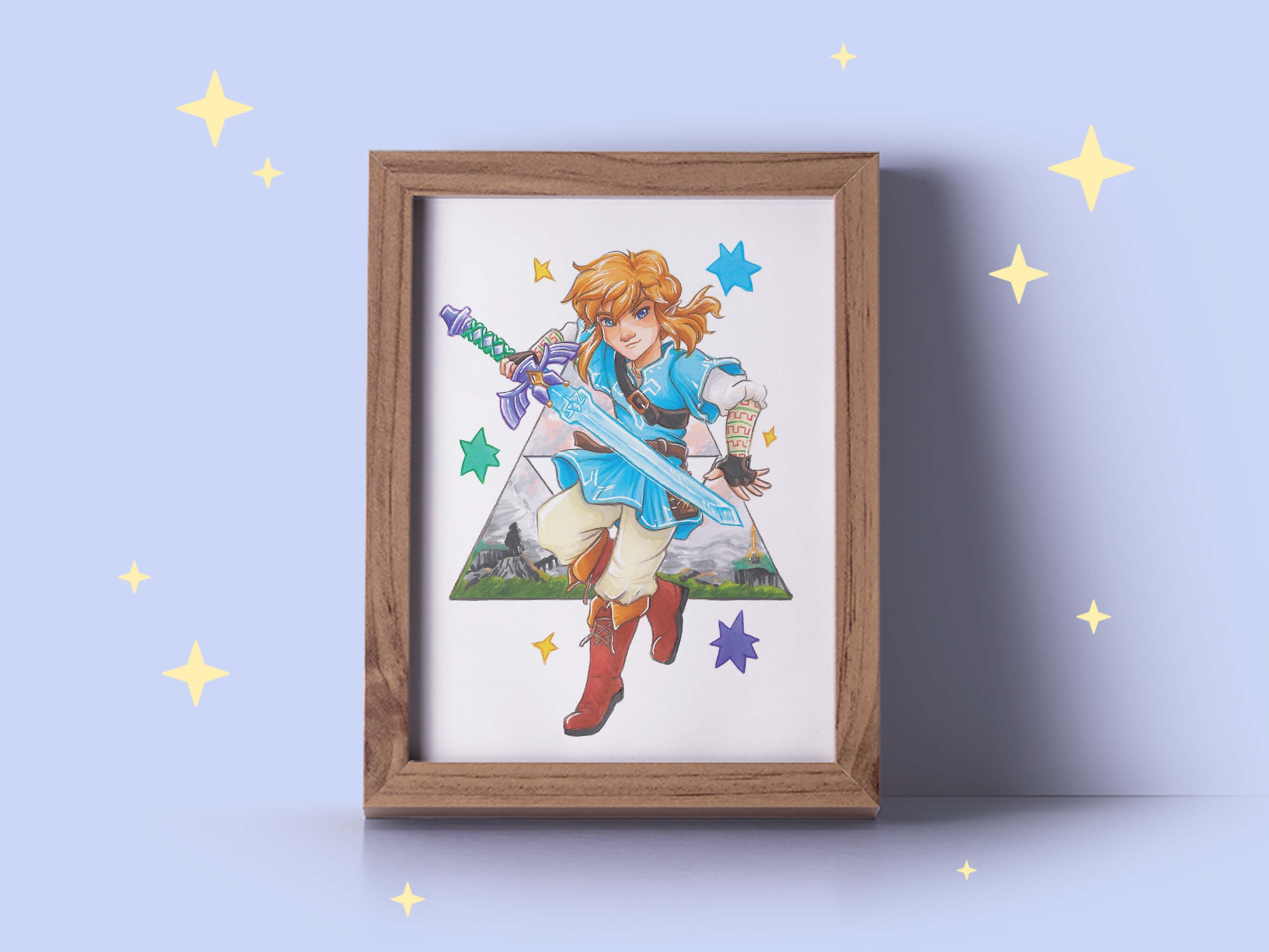 FOIL Art Prints A5 Zelda x Link TOTK – lisabaggy