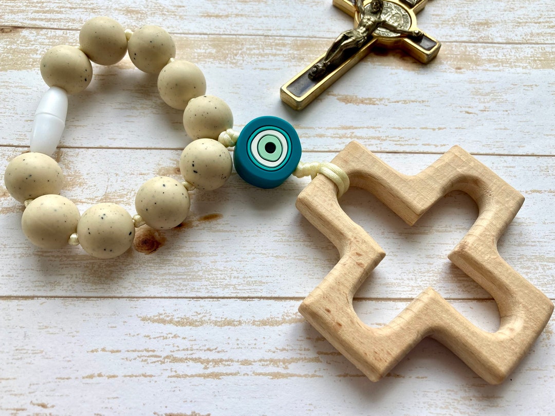 Blessing Silicone Decade Rosary, God's Eye Silicone Rosary, Adult ADHD ...