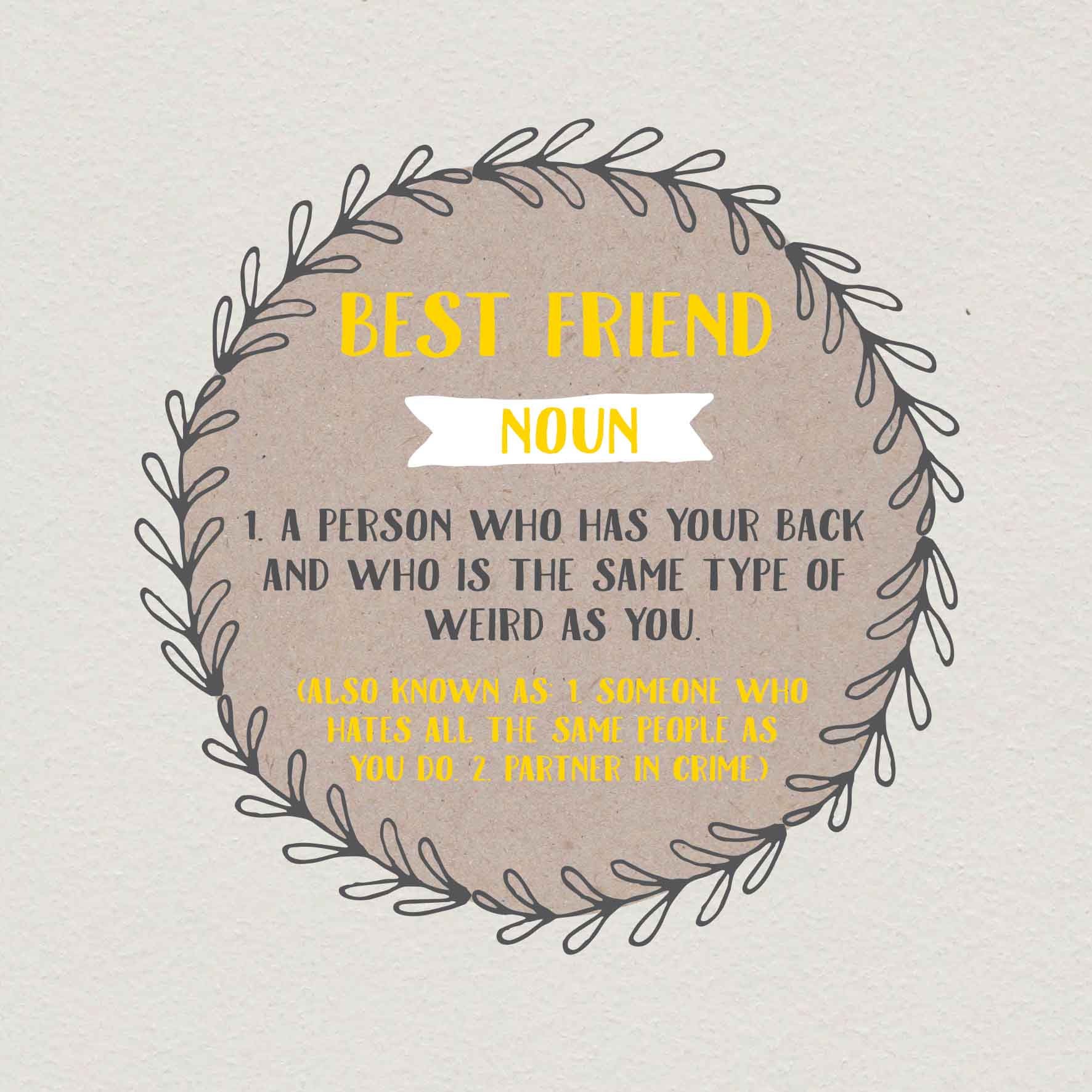 Funny card for best friend card funny cards humour cards best  Etsy