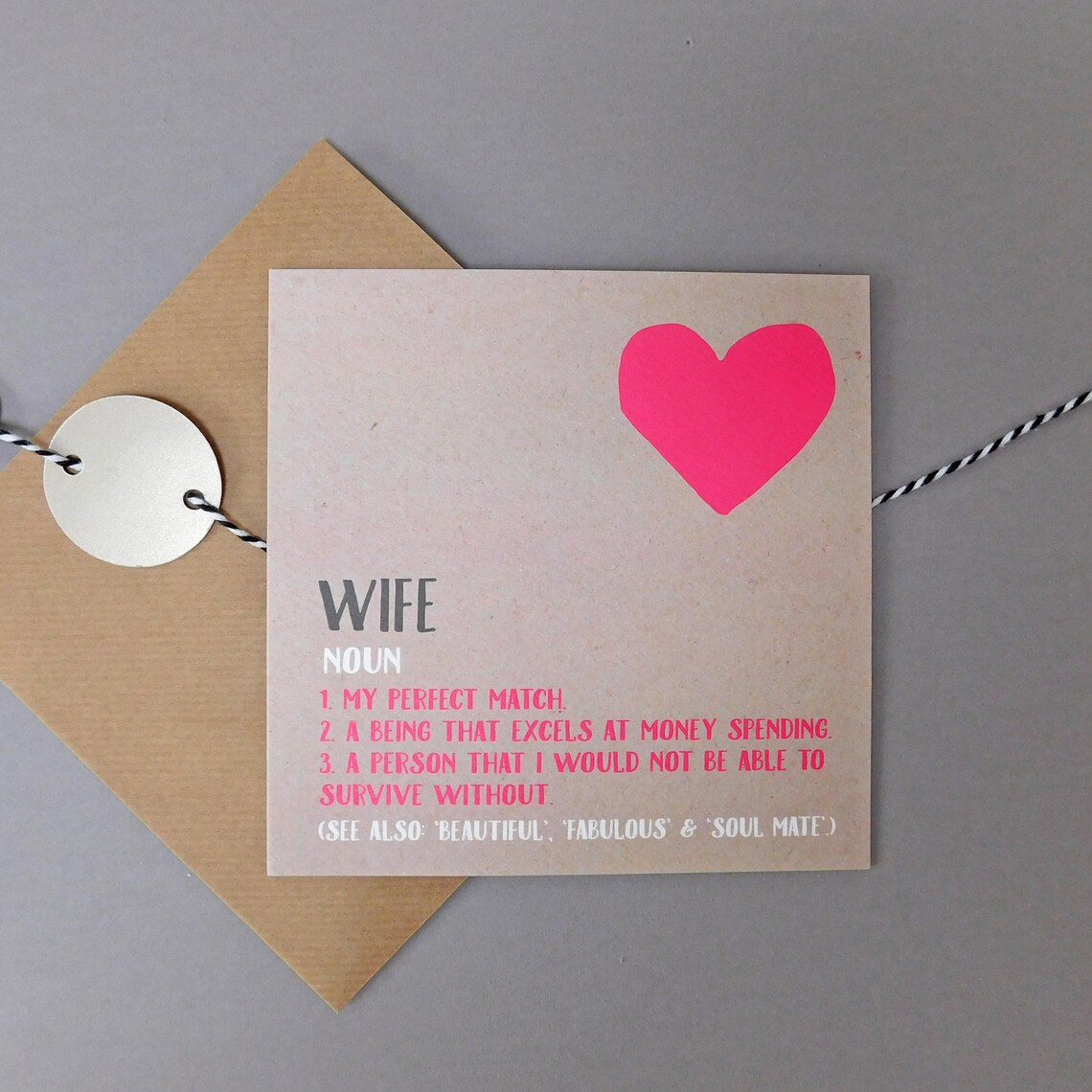Wife Birthday Card Funny Wife Card Wife Anniversary Card Etsy UK