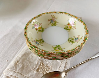 Vintage Noritake Hand Painted Bowl Morimura Gold Handles Japan PanchosPorch