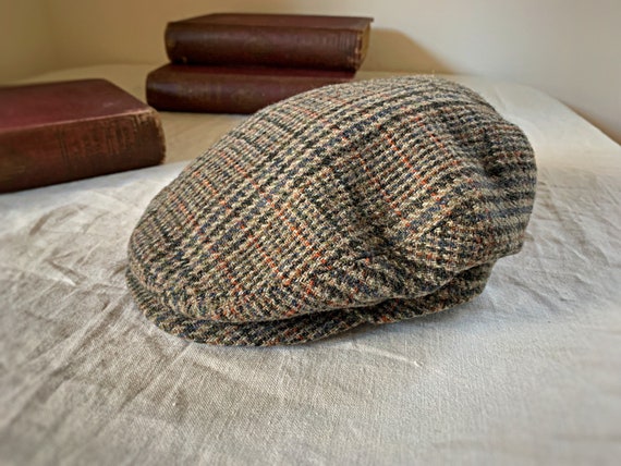 Wool Tweed Flat Cap with Fold Down Flaps, Luckat,… - image 1