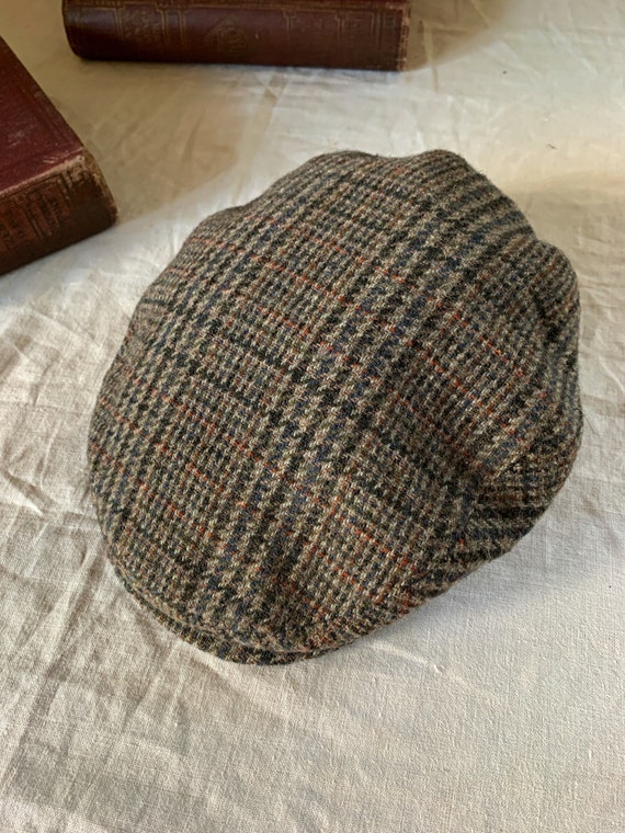 Wool Tweed Flat Cap with Fold Down Flaps, Luckat,… - image 3
